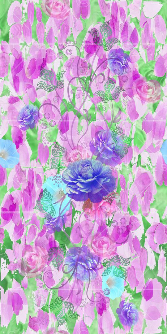 活力 青春 优雅 清新印花华亿平台图片