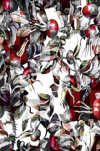 508370-休闲时尚 水彩 仿古 手绘植物  