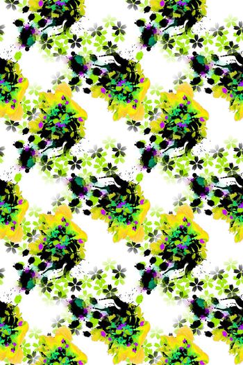 508373-原创手绘抽象水彩水墨花卉 碎花  