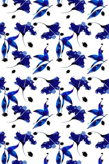 508375-原创手绘抽象 时尚叶子叶片 水彩 