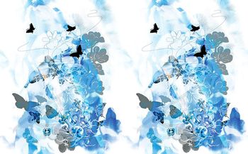 508476-原创时尚大牌人物蝴蝶流光曲线定位花