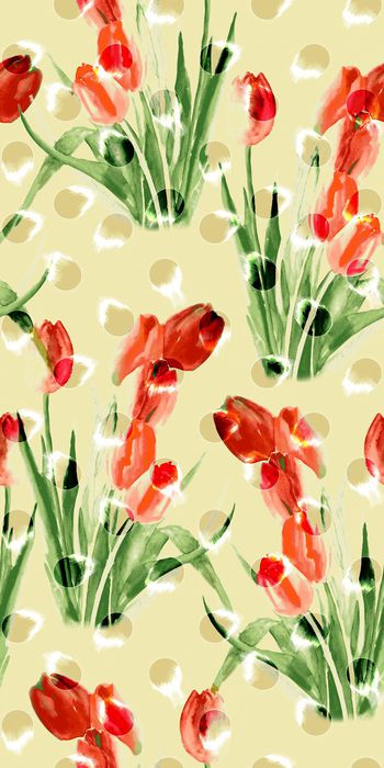 508481-甜美花卉加底纹组合