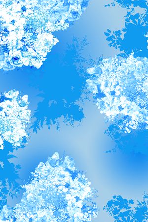 花丛花 手绘花印花华亿平台图片