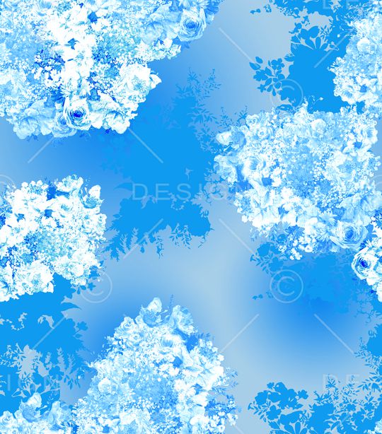 花丛花 手绘花印花华亿平台图片