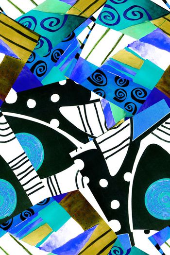 508513-抽象油画解构拼贴组合秋冬服装面料