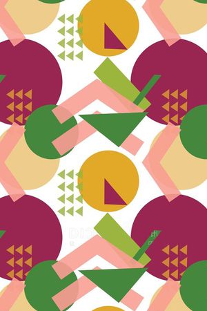 几何风印花华亿平台图片