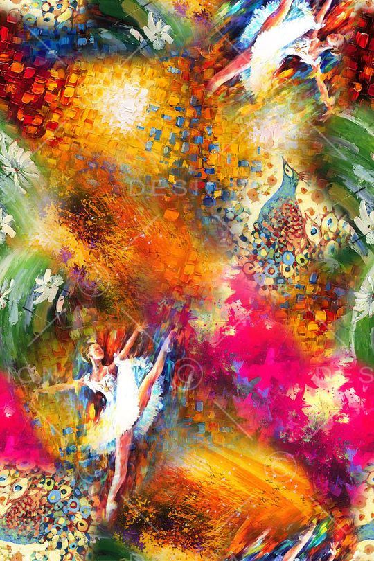 抽象印花华亿平台图片