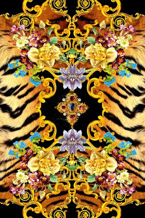 虎皮印花华亿平台图片