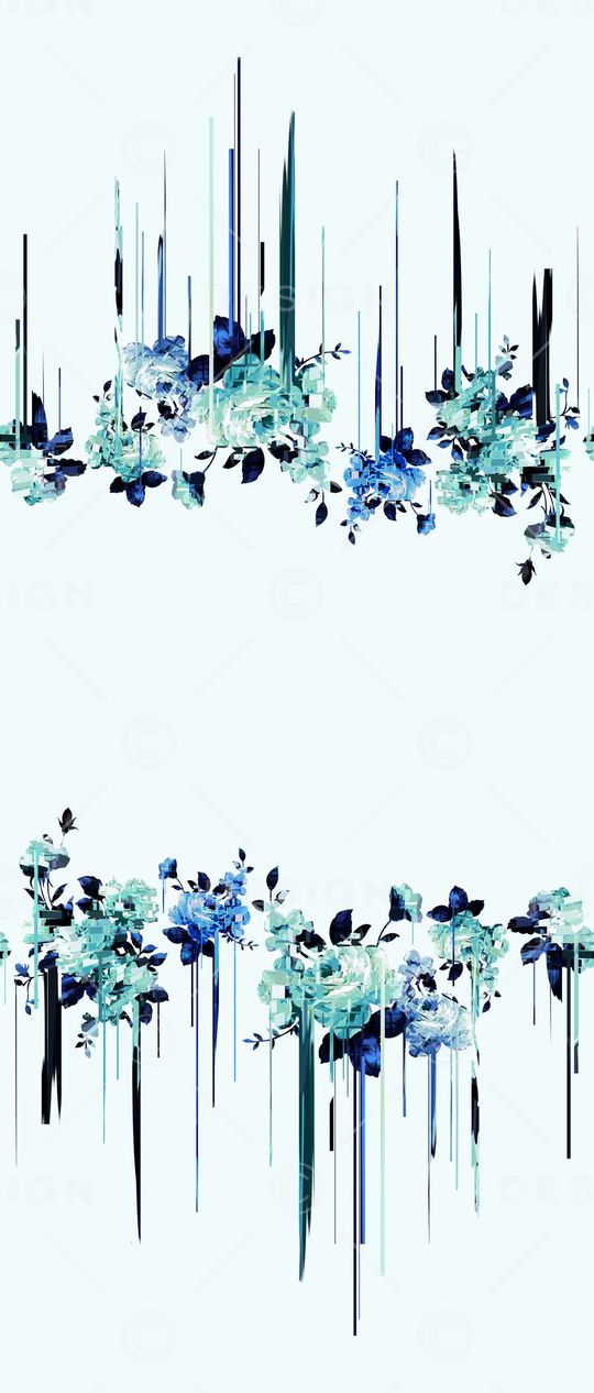 长短不一竖条几何印花华亿平台图片