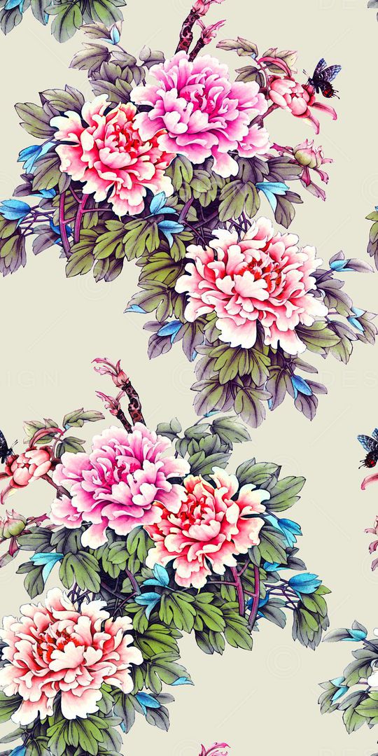 中国风印花华亿平台图片