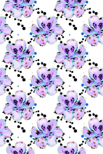 508764-小清新潮流时尚手绘水彩墨点小碎花 