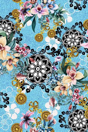 抽象印花华亿平台图片