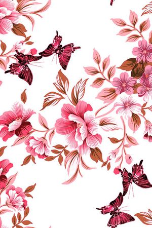 蝴蝶印花华亿平台图片