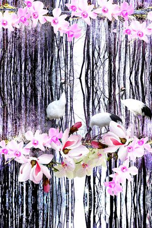 中国风印花华亿平台图片