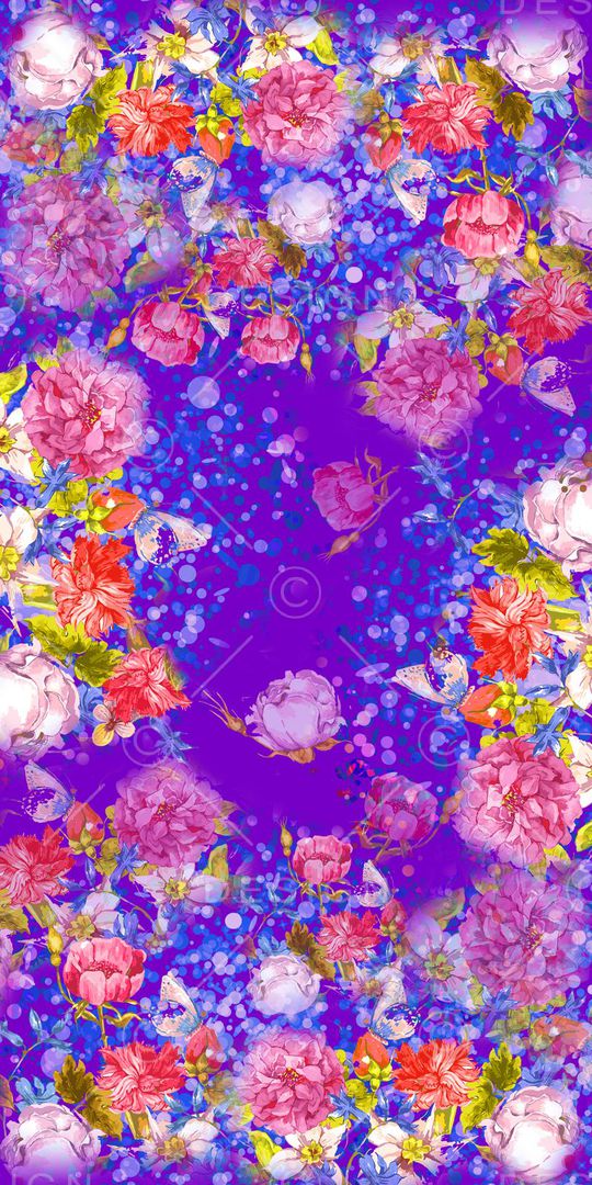 田园风印花华亿平台图片