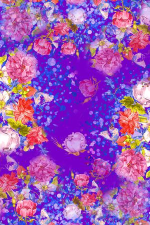 田园风印花华亿平台图片