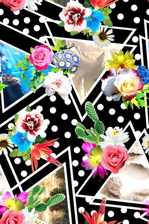 几何印花华亿平台图片