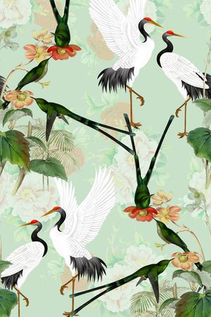 中国风印花华亿平台图片