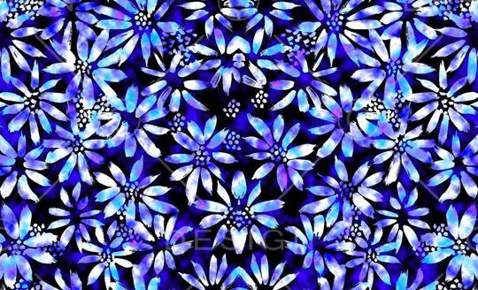 火红蓝色焰火印花华亿平台图片