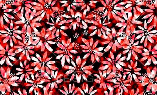 火红蓝色焰火印花华亿平台图片