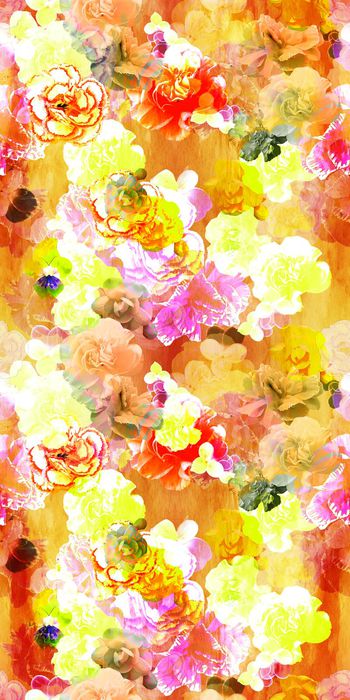 508977-抽象 炫彩 花卉 数码  服装