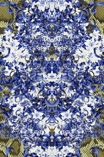 509046-欧式宫廷风蛇纹底和平花男装卫衣衬衣