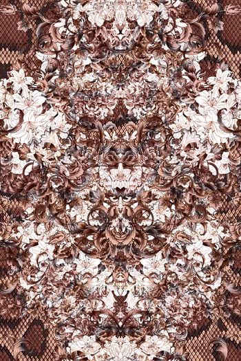 509047-欧式宫廷风蛇纹底和平花男装卫衣衬衣