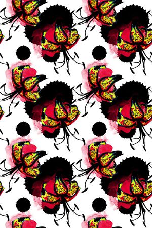 手绘印花华亿平台图片