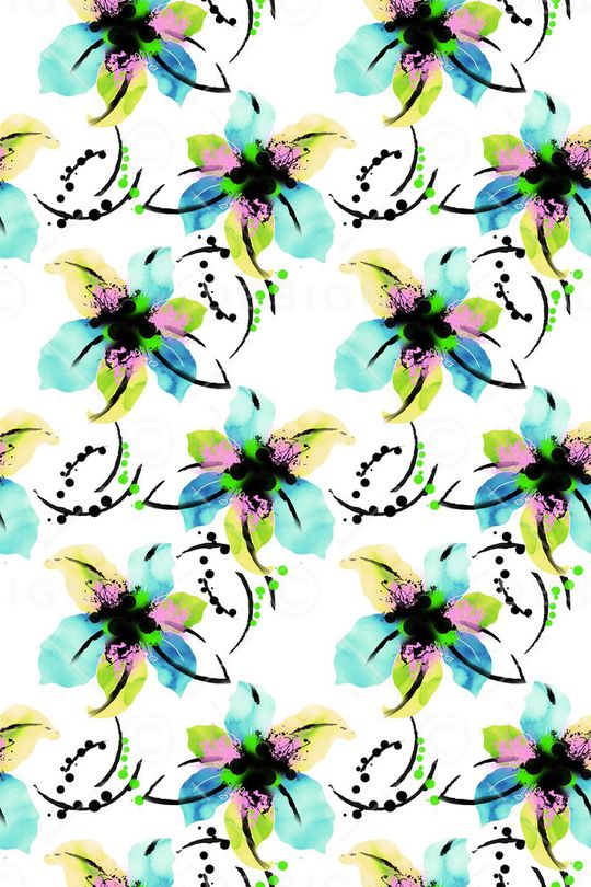 手绘印花华亿平台图片