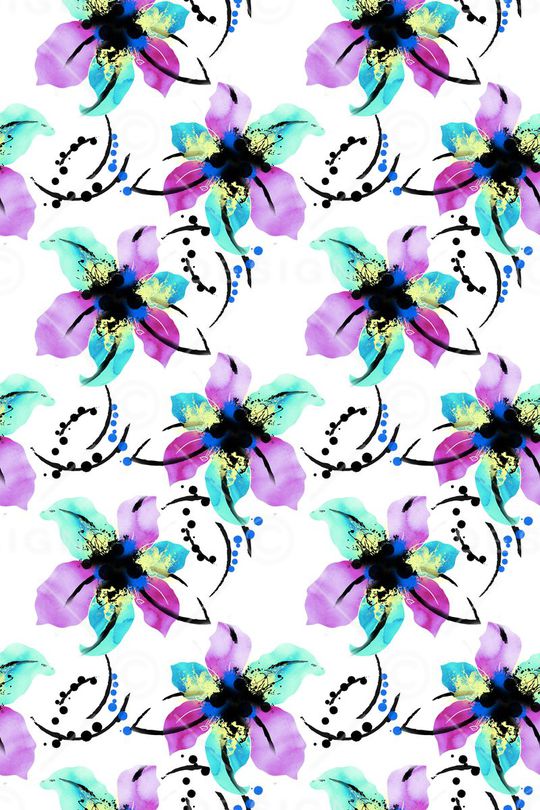 手绘印花华亿平台图片