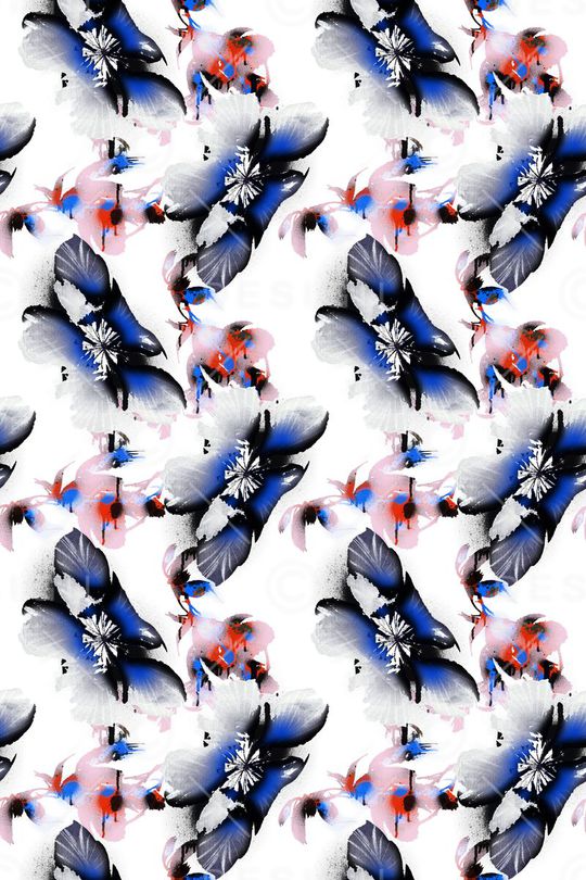 手绘印花华亿平台图片