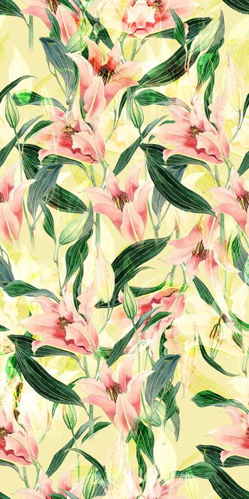 百合花印花华亿平台图片