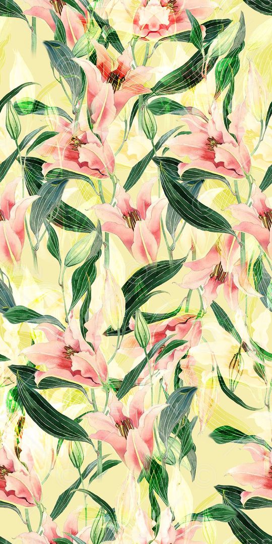 百合花印花华亿平台图片