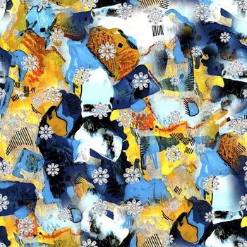 抽象印花华亿平台图片