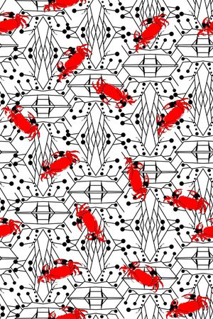 几何印花华亿平台图片