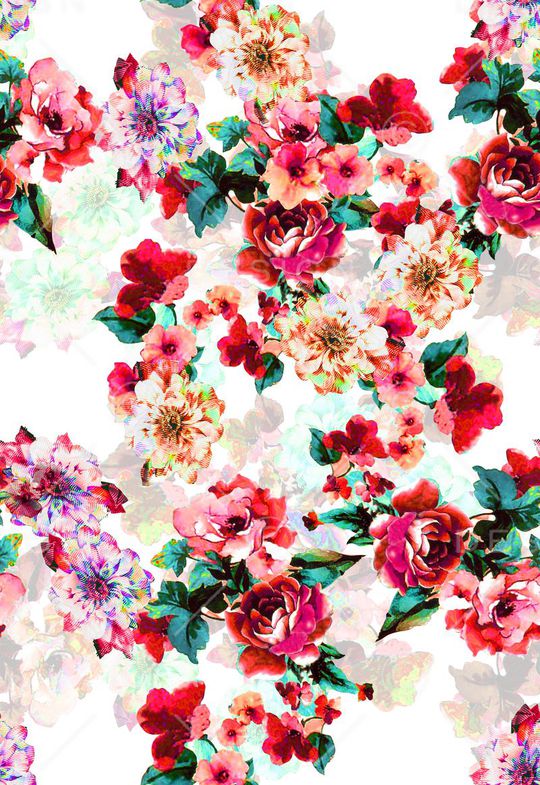 花卉印花华亿平台图片