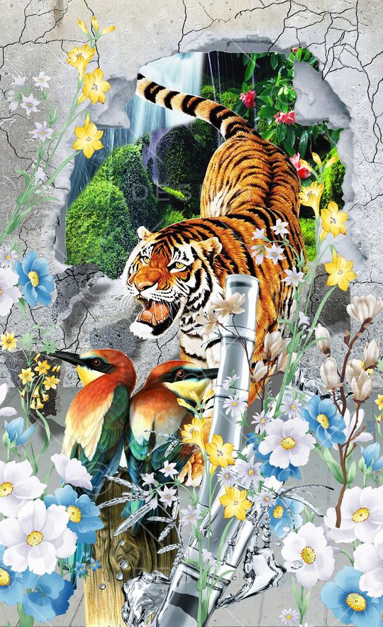 潮流时尚印花华亿平台图片