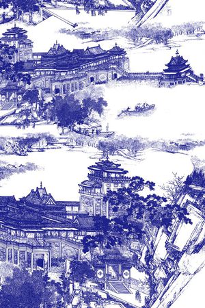 MAX-中国风印花华亿平台图片