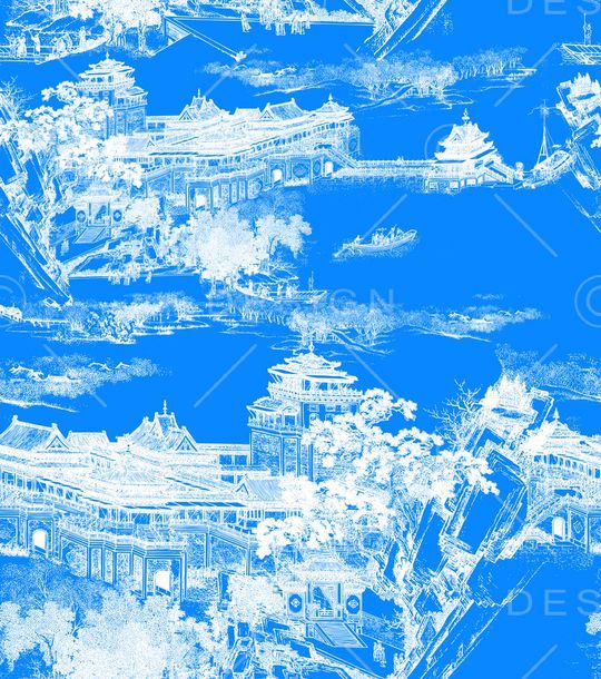 MAX-中国风印花华亿平台图片