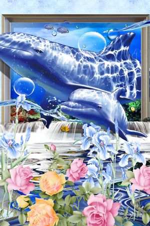 潮流时尚印花华亿平台图片