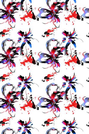 手绘印花华亿平台图片