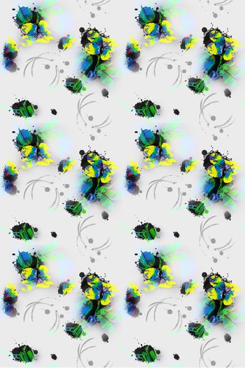 509395-抽象手绘碎花小花瓣  清新时尚  