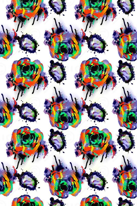 手绘印花华亿平台图片