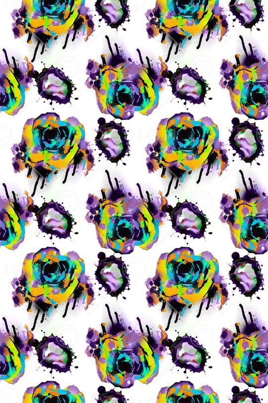 手绘印花华亿平台图片