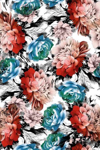 509434-原创时尚大牌花卉高雅手绘华亿平台