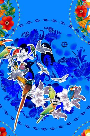 MAX-中国风印花华亿平台图片