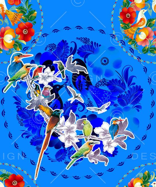 MAX-中国风印花华亿平台图片