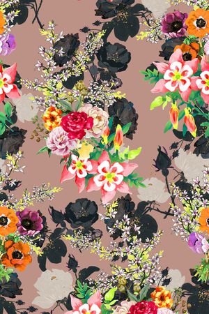 复古印花华亿平台图片