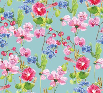 509479-时尚复古花卉家纺华亿平台