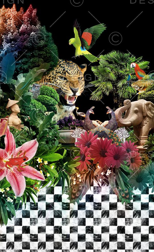 潮流时尚印花华亿平台图片